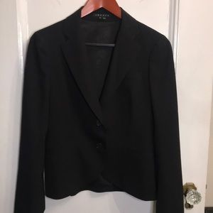 Theory Wool Blend Black Blazer, Size 10